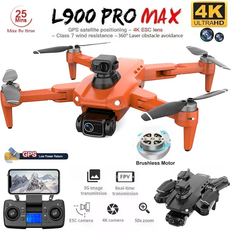 Drone Camera Hd - L900 Pro MAX GPS-Drohne 4K Professionelle