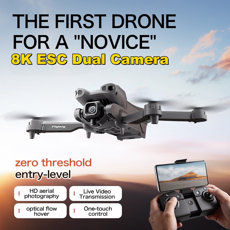 8K ESC Dual-Kamera-Drohne mit  – Drone Camera 4K Bewertung und Preis
